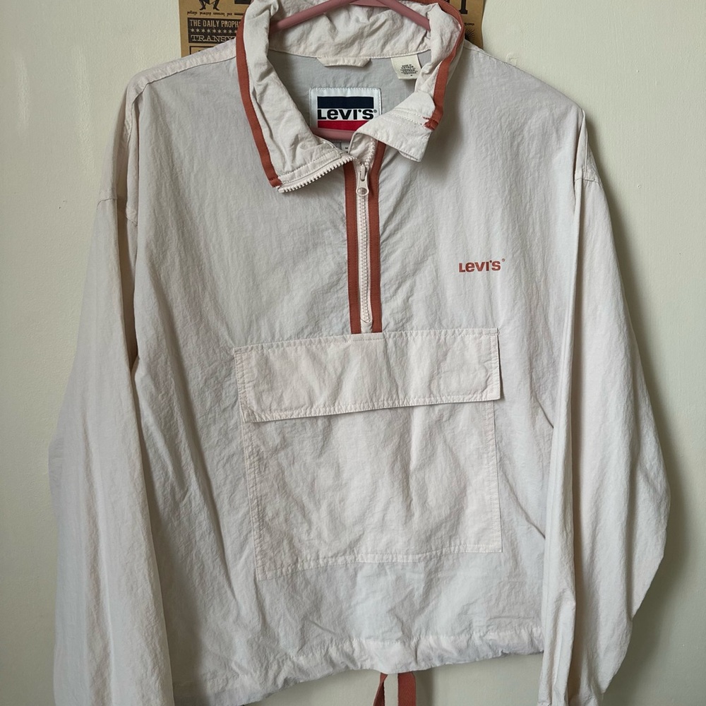 Levi pullover windbreaker jacket